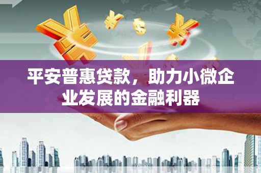 防城平安普惠贷款，助力小微企业发展的金融利器