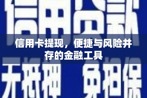 防城信用卡提现，便捷与风险并存的金融工具