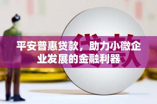 防城平安普惠贷款，助力小微企业发展的金融利器