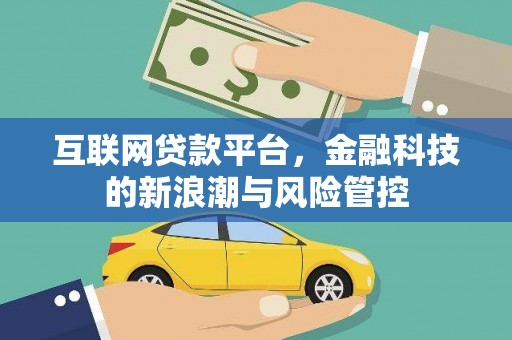 防城互联网贷款平台，金融科技的新浪潮与风险管控
