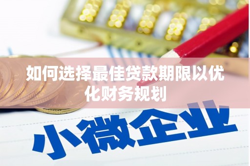 防城如何选择最佳贷款期限以优化财务规划